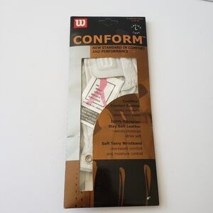 Wilson Conform White Golf Glove Womans Size Large Left Hand New!